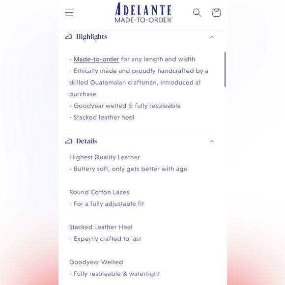 Adelante Shoe Co The Romero Leather Derby Dress Shoes - Size 9 - G61-19 - Picture 13 of 13